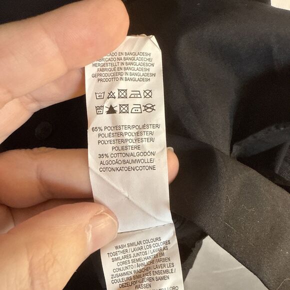 Men’s Primark Black Short Sleeve Button Down Shirt Size Large NWT - Picture 8 of 12